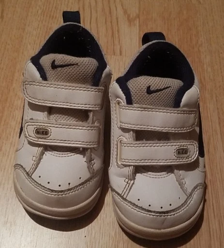 Nike Pico III TDV белый темно-синий кожаные туфли кроссовки ребенка ясельного возраста мальчика размер 5CW VTG - Изображение 1 из 4