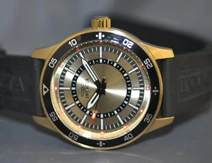 Invicta Men's Specialty Gold Dial Black Polyurethane Watch 14334 - Picture 1 of 5