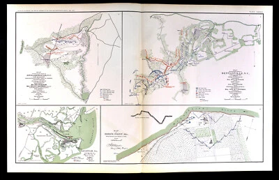 Civil War Map Battle of Bentonville Averasborough Savannah Bird's Point Missouri - Image 1 of 4