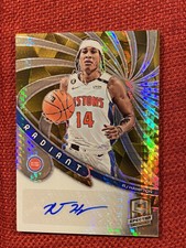 2022-23 Spectra R.J. HAMPTON :  Radiant GOLD Wave Autograph Auto Numbered 1/3 SP