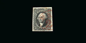 US Stamp Used, Super b S#17 PSE Certificate/ Red Paid #24,sm.facial scuff at to - Picture 1 of 1