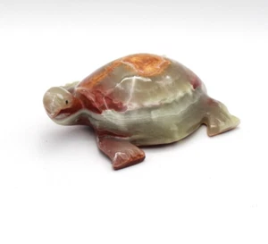 Onyx Marmor Aragonit Edelstein Schildkröte 15cm - Bild 1 von 5