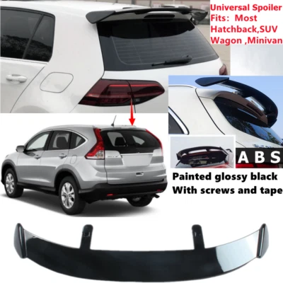 Universal Rear Roof Spoiler Wing Lip Gloss Black Fit For Honda CR-V 2013-2016 Foto 1 de 4