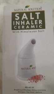 Inhalador de sal de cerámica solución natural con sal del Himalaya nuevo en caja - Imagen 1 de 7