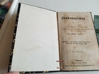 Danish Skudsmaalsbog Testimonial Book Lauritz Hansen 1877 w/ Vaccination Page - Image 1 of 4