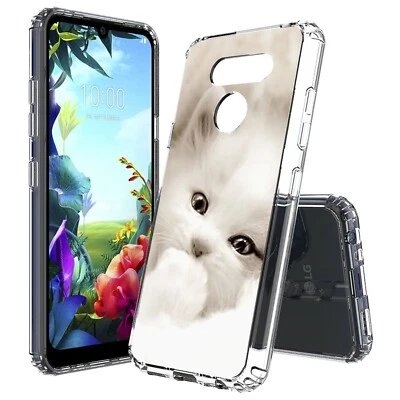 Cute Kitten Slim Shockproof Hybrid Hard Cover Soft Bumper Case for LG Models - Image 1 of 4