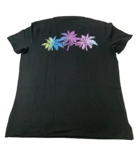 Victoria’s Secret PINK Black Palm Tree Tee Shirt Size S - Picture 1 of 5