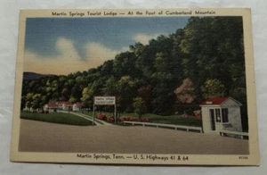 Martin Springs Tourist Lodge Martin Springs, Tenn. Cartolina (P2) - Foto 1 di 2