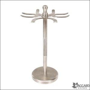 Maggard Razors - Razor and Brush Stand, Stainless Steel - 4 Prong - Picture 1 of 4
