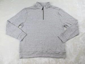 Suéter Greg Norman Para Hombres Grande Marrón Tejido Pullover 1/4 Cremallera Tiburón Algodón Informal - Imagen 1 de 9
