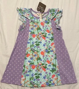 NWT Matilda Jane Spring Flowers Dress Flutter Sleeve Lets Go Together Size 4 - Picture 1 of 2