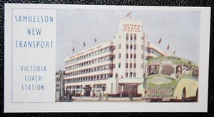 SAMUELSON NEW TRANSPORT Coach at Victoria Coach Station Vintage Card GE24 - Bild 1 von 2