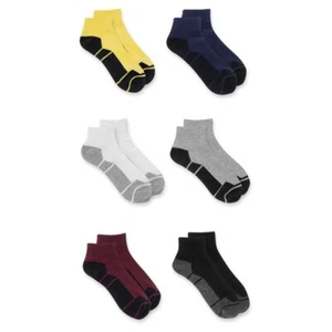 Russell Boys Ankle Socks, 6 Pack, Assorted Size S/CH(4.5-8.5) - Picture 1 of 4