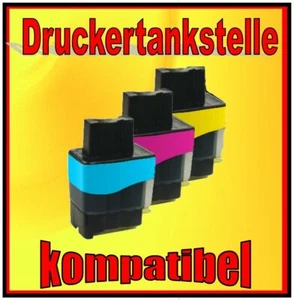 6 x komp. Patrone für BROTHER DCP-110C 115C MFC-210C 215C ersetzt LC-900 C M Y - Bild 1 von 2
