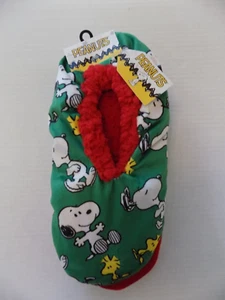 Peanuts Snoopy Hausschuhe 1 Paar Schuhgröße 6 - 12 Unisex 100 % Polyester neu aus altem Lagerbestand mit Etikett - Bild 1 von 2