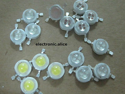 5W 4 Chips Alta Potencia Blanco Rojo Verde Azul Real Amarillo 660nm UV 395nm LED Foto 1 de 4