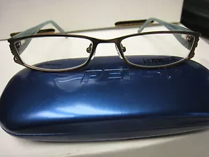 VICTORIOUS EYEGLASS FRAME V406 Style BROWN 53-17-135 AUTHENTIC W Generic case - Picture 1 of 5