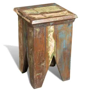 Solid Reclaimed Wood Stools Antique Style Chair Footrest Furniture vidaXL - Picture 1 of 7