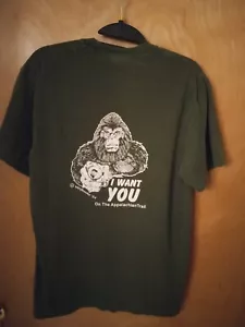 "i want you on the Appalachian trail (S) t-shirt Bigfoot Johnson City Tennessee - Picture 1 of 2