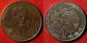 Mexico 1979 20 Centavos Francisco Madero KM-442 Copper-nickel VF+ #15 US Seller - Picture 1 of 1