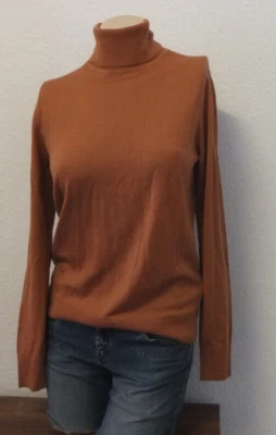 Uniqlo 100% Laine Pull À Col Roulé Taille S 36 38 NEUF - Photo 1/4