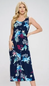 Reise Strickkleid, langer A-Linie Tank, dehnbar EISENFREI Poly/Spannweite. #310 - Bild 1 von 3
