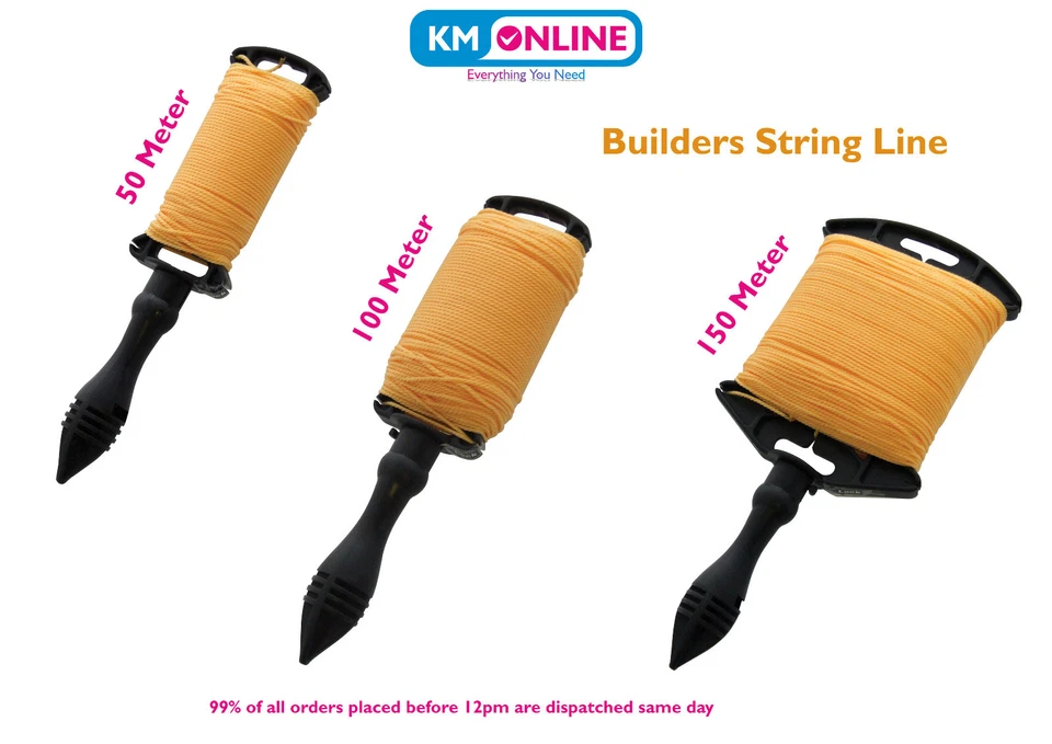 Amtech Builders String Line 50m/100m/150m-Heavy Duty Construction & BuildingTool - Image 1 of 1