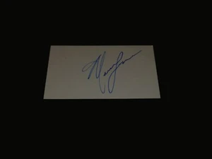 Maurice Lucas Autographed 3x5 Index Card 1977 Portland Trail Blazers Lakers Auto - Picture 1 of 2