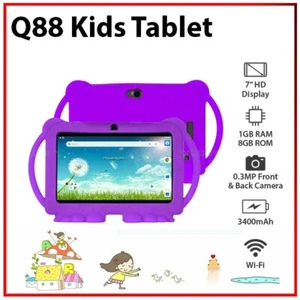 7" Kids Tablet 1+8GB Education Tool Quad Core Bluetooth Wi-Fi Android PC Tablet - Picture 1 of 12