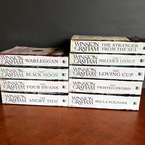Lot: The Poldark Saga Books 4-12 Winston Graham 4 5 6 7 8 9 10 11 12 Historical - Imagen 1 de 11