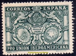 EBS Spain 1930 - Arms of Spain, Bolivia and Paraguay - Michel 537 - MNH** - (TT1 - Picture 1 of 1