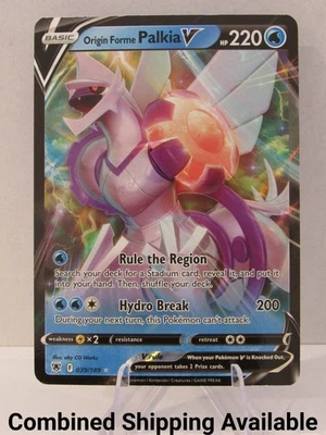 Origin Forme Palkia V 039/189 SWSH10: Astral Radiance NM Full Art English 17205 - Image 1 of 2