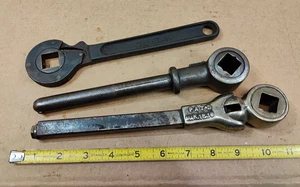 Antike Vierkantmutter Ratsche Werkzeuge 3/4" Durchmesser einzigartige Designs - Bild 1 von 19