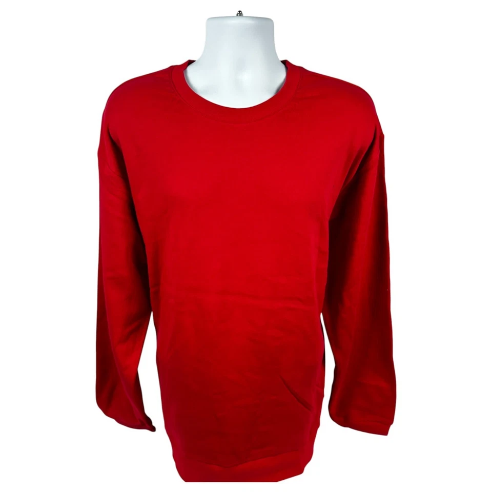 Sudadera polar acogedora ecológica de ropa alternativa para hombre ultra suave (rojo manzana) Foto 1 de 4