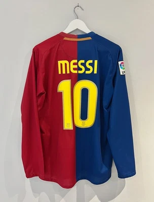 FC Barcelona 2008-2009 LS Heimtrikot [Messi #10] Gr. M Nike 286785-655 - Bild 1 von 4