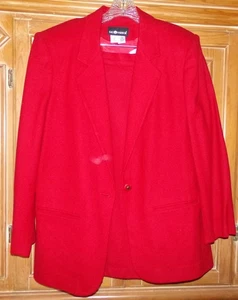 Vintage Sag Harbor Damengröße 14 roter Blazer & Skitanzug aus Wollmischung - Bild 1 von 4