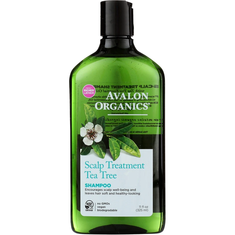 Champú para tratamiento del cuero cabelludo Avalon Organics árbol de té 11 OZ Foto 1 de 1