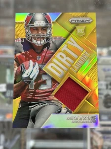 2014 Panini Prizm - Dirty Laundry Mike Evans #DL-ME GOLD PRIZM /10 (MEM, RC) - Foto 1 di 2