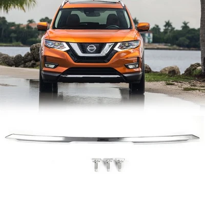 Parachoques inferior delantero cromado ABS moldura ajuste para Nissan Rogue 2014 2015 2016 Foto 1 de 4