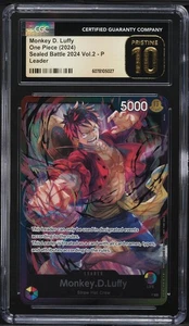 2024 One Piece Sealed Battle Vol. 2 Monkey D. Luffy #P CGC 10 PRISTINE - Bild 1 von 6