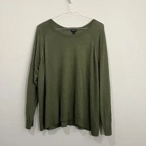 Torrid Gr. 3X Everyday Soft Crew Pullover Sweater Dark Forest Green leicht - Bild 1 von 16