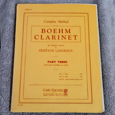 Complete Method for the Boehm Clarinet Part Three Sheet Music Clarinet - Image 1 of 4