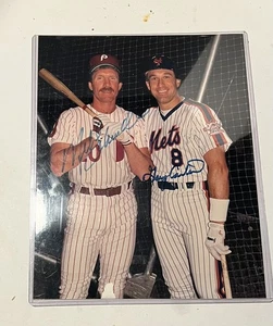 Mike Schmidt & Gary Carter Autographed 8x10 Baseball Photo Nice - Picture 1 of 2