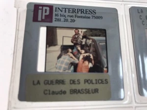 LA GUERRE DES POLICES - BRASSEUR RICH M. JOBERT- DIAPOSITIVE CINEMA PRESSE SLIDE - Imagen 1 de 1