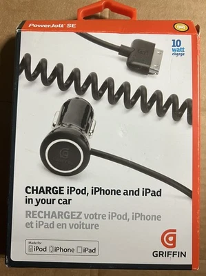 CAR CHARGER FOR iPod, iPhone and iPad CAR CHARGER NEW 10 WATT  - Image 1 of 4