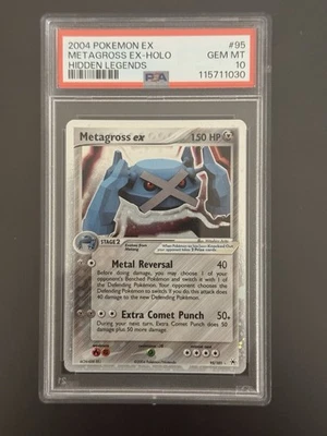2004 POKEMON EX HIDDEN LEGENDS #95 METAGROSS EX-HOLO PSA 10 - Image 1 of 2