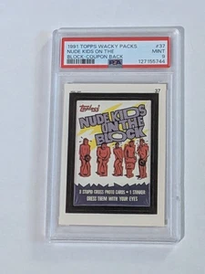 1991 Topps Wacky Packs Nude Kids On The Block Card #37 PSA 9 Pop 3 only 2 Higher - Bild 1 von 7