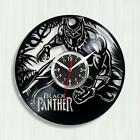 Black Panther Vinyl Wall Clock Record Clock Gift Decor Silent Clock Avengers