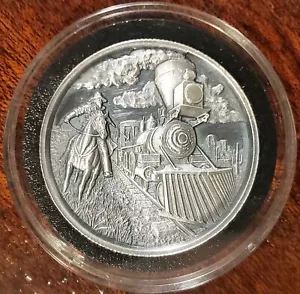 The Beginning Lawless 2 oz .999 Antiqued Silver Round Ultra High Relief - Picture 1 of 4