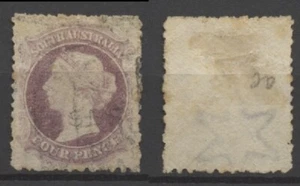No: 128903 - SOUTH AUSTRALIA - AN OLD FOUR PENCE STAMP - USED!! - Picture 1 of 1